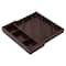17'' Walnut Expandable Diagonal Bamboo Drawer Organizer with Adjustable Dividers
